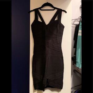 Bebe bodycon black dress